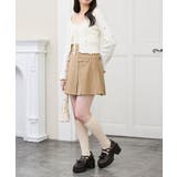 ゴールドボタンプリーツミニスカパン | MAJESTIC LEGON  | 詳細画像3 