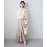 ピンクベージュ | キラキラレースアップマーメイドスカート | MAJESTIC LEGON