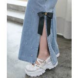 サイドリボンビジューデニムパンツ | MAJESTIC LEGON  | 詳細画像11 