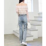 スリットビジューフレアデニムパンツ | MAJESTIC LEGON  | 詳細画像12 