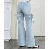 スリットビジューフレアデニムパンツ | MAJESTIC LEGON  | 詳細画像19 