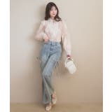 スリットビジューフレアデニムパンツ | MAJESTIC LEGON  | 詳細画像3 