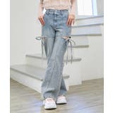 スリットビジューフレアデニムパンツ | MAJESTIC LEGON  | 詳細画像7 