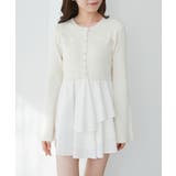 ニットドッキングティアードミニワンピ | MAJESTIC LEGON  | 詳細画像16 