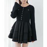 ニットドッキングティアードミニワンピ | MAJESTIC LEGON  | 詳細画像8 