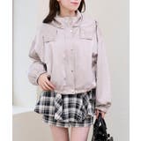 サテンショートフードブルゾン | MAJESTIC LEGON | 詳細画像16