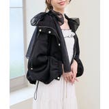 サテンショートフードブルゾン | MAJESTIC LEGON | 詳細画像21