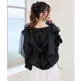 サテンショートフードブルゾン | MAJESTIC LEGON | 詳細画像22