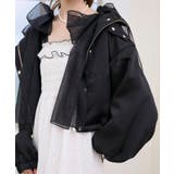 サテンショートフードブルゾン | MAJESTIC LEGON | 詳細画像23