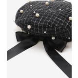 パール×リボンツイードベレー帽 | MAJESTIC LEGON  | 詳細画像13 