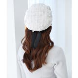 パール×リボンツイードベレー帽 | MAJESTIC LEGON  | 詳細画像4 