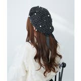 パール×リボンツイードベレー帽 | MAJESTIC LEGON  | 詳細画像7 