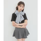ブラック | シャツドッキングリボンタイニット | MAJESTIC LEGON 