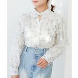 襟付きエアリーフリルブラウス | MAJESTIC LEGON  | 詳細画像7 