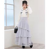 バックレースアップチュールスカート | MAJESTIC LEGON  | 詳細画像1 