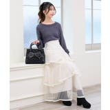 バックレースアップチュールスカート | MAJESTIC LEGON  | 詳細画像2 