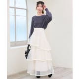 バックレースアップチュールスカート | MAJESTIC LEGON  | 詳細画像3 