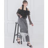 グレー | リボンブローチセットキラキラデニム | MAJESTIC LEGON 