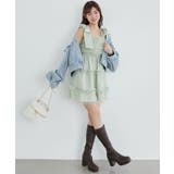 ∞フリルチュールミニワンピース | MAJESTIC LEGON  | 詳細画像5 