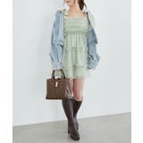 ∞フリルチュールミニワンピース | MAJESTIC LEGON  | 詳細画像7 