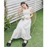 アイボリー | ショルダーフリルキャミワンピース | MAJESTIC LEGON 