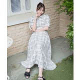 アイボリー柄 | サイドレースアップシャツワンピース | MAJESTIC LEGON