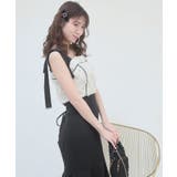 肩リボンバイカラーマーメイドワンピ | MAJESTIC LEGON | 詳細画像26