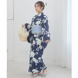 ネイビー柄 | ワンピでも着れる2WAY浴衣 | MAJESTIC LEGON