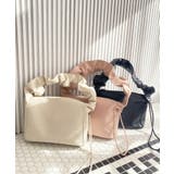 アイボリー | ギャザーハンドルスクエアバッグ | MAJESTIC LEGON 