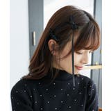 ブラック | アンニュイリボンヘアピンセット | MAJESTIC LEGON 