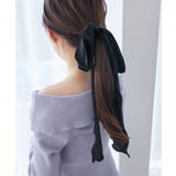 ブラック | ベロアリボンヘアアクセ | MAJESTIC LEGON 