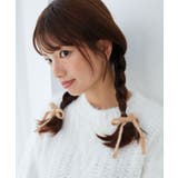 アイボリー | ニットリボンヘアピンセット | MAJESTIC LEGON 