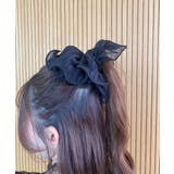 ブラック | シアーフリルシュシュ | MAJESTIC LEGON 