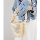 アイボリー | 雑材スタッズフリルバッグ | MAJESTIC LEGON 