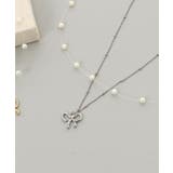 パール×リボンモチーフ2連ネックレス | MAJESTIC LEGON  | 詳細画像5 