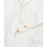 2連パール×リボンネックレス | MAJESTIC LEGON  | 詳細画像3 