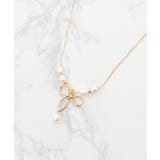 2連パール×リボンネックレス | MAJESTIC LEGON  | 詳細画像6 