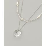 クリアハートモチーフネックレス | MAJESTIC LEGON | 詳細画像7