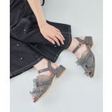 グレー | シアーフリルサンダル | MAJESTIC LEGON