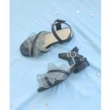 ブラック柄 | シアーフリルサンダル | MAJESTIC LEGON