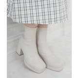 フカフカチャンキーヒールストレッチブーツ | MAJESTIC LEGON | 詳細画像6