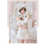 テディベアギンガムファーセットアップ[品番：MYMT0000996