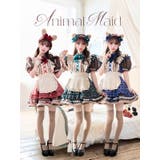 【藤咲凪着用】ロココチェックアニマルメイド《オリジナルコスプレ10点セット》【M… | Malymoon  | 詳細画像3 