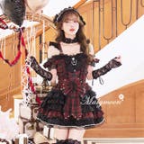 スタッズオンゴシックドールコスチューム《オリジナルコスプレ7点セット》【Maly… | Malymoon | 詳細画像1