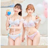 シルキーシャボンチェックビキニ《レディース水着7点セット》【Malymoon マ… | Malymoon  | 詳細画像2 