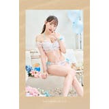 ライトブルー | シルキーシャボンチェックビキニ《レディース水着7点セット》【Malymoon マ… | Malymoon 