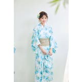 ホワイト | 水彩ブルーム2way浴衣《浴衣4点セット》【Malymoon マリームーン】【Y… | Malymoon