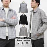 ジャケット メンズ ジャケット グレンチェック チェック柄 長袖 | Maqua-store | 詳細画像1