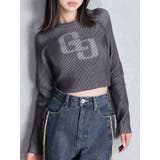 GG two color scheme ニットトップス | GYDA | 詳細画像1 