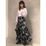 ヴィンテージフラワーティアードスカート | MERCURYDUO | 詳細画像13